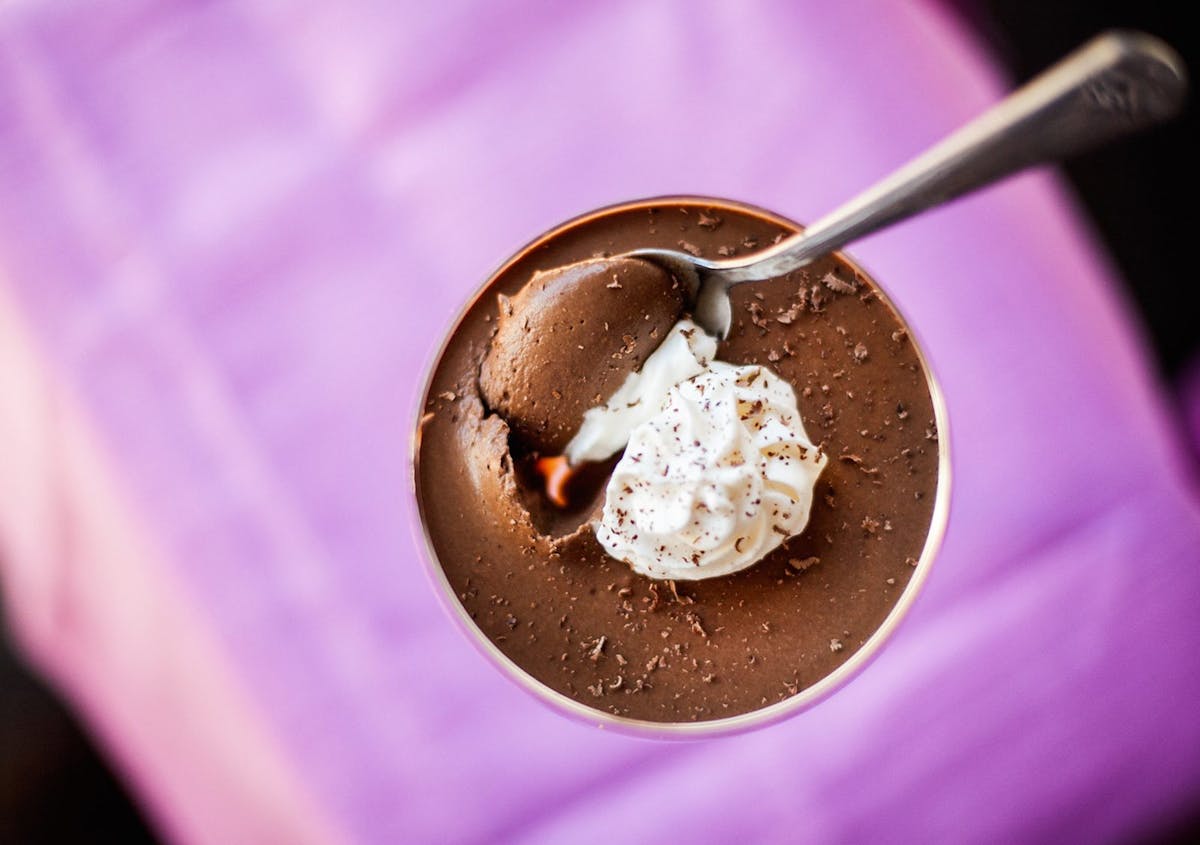 Low carb coconut and chocolate pudding