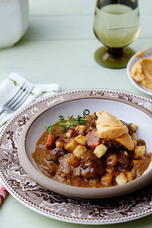 Creamy venison stew