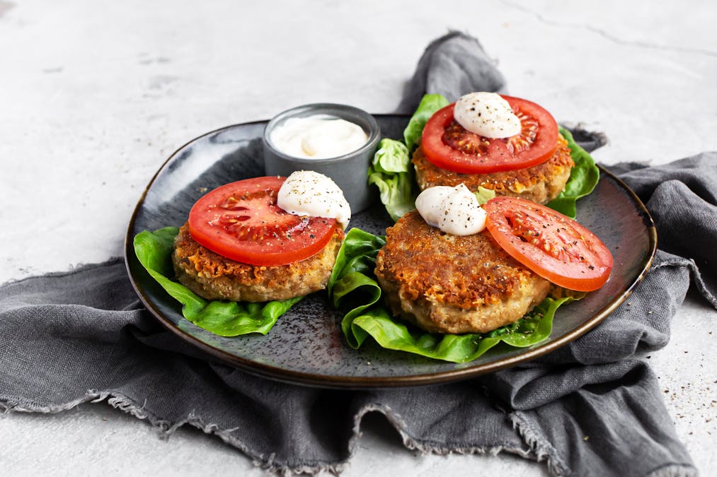 Crispy keto tuna burgers
