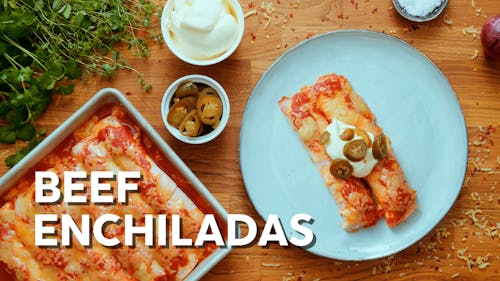 Low-carb beef enchiladas